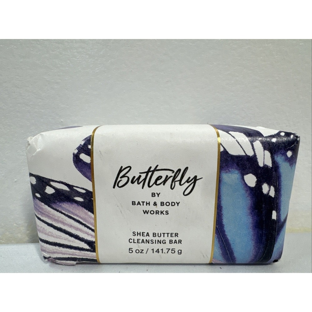 Bath & Body‎ Works Shea Butter Cleansing Bar Soap Butterfly 5oz Skin Nourish New